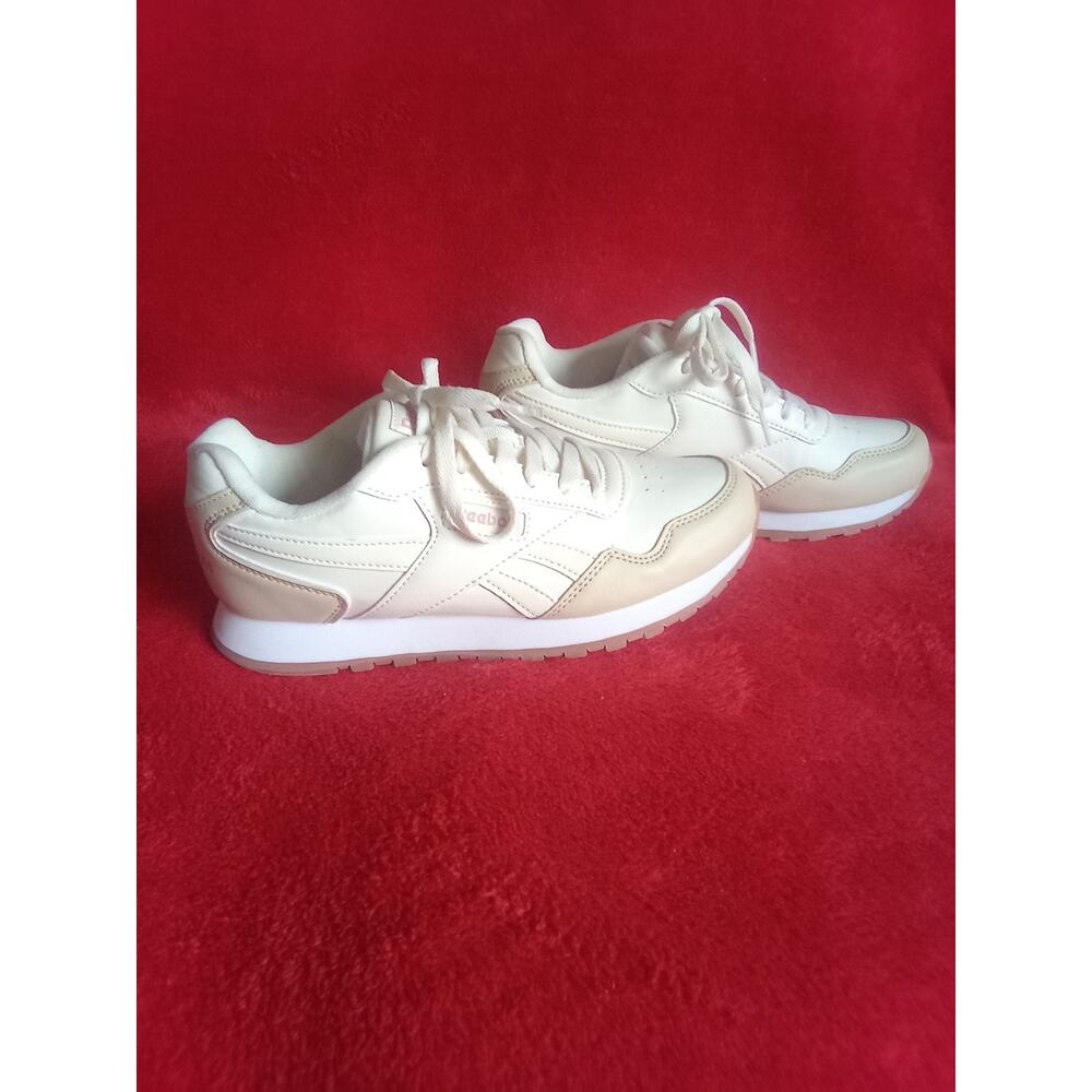 Reebok Classic Leather Sneakers Pink/Cream Women  7 Streetwear Hip Hop Casual